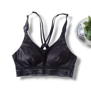 Victoria's Secret VSX Black Mesh 32B Lightweight Sport Bra VS